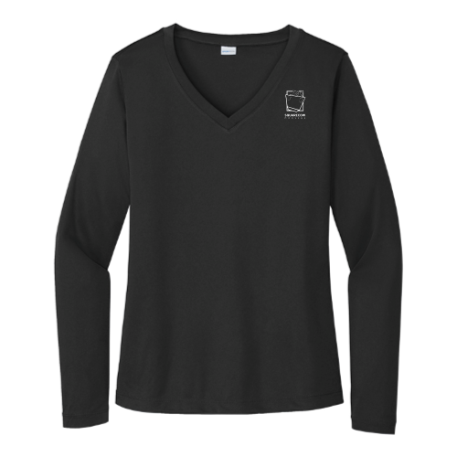 SquareCowMovers - Sport Tek Ladies Long Sleeve V Neck Competitor Tee