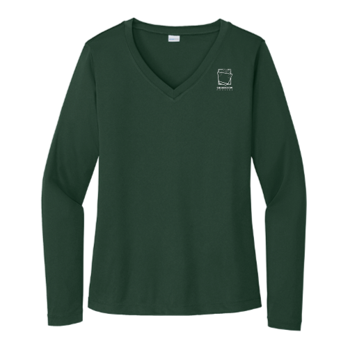 SquareCowMovers - Sport Tek Ladies Long Sleeve V Neck Competitor Tee