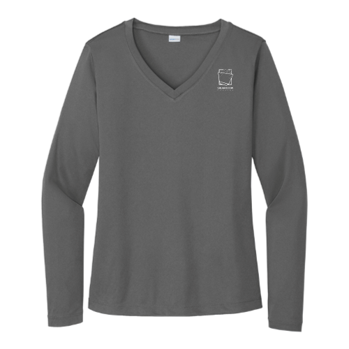 SquareCowMovers - Sport Tek Ladies Long Sleeve V Neck Competitor Tee